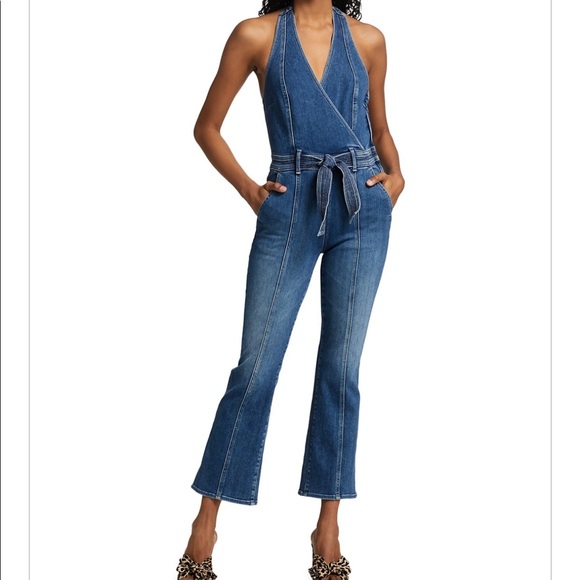 MOTHER Pants - Anthropologie mother halter hustler jumpsuit ankle